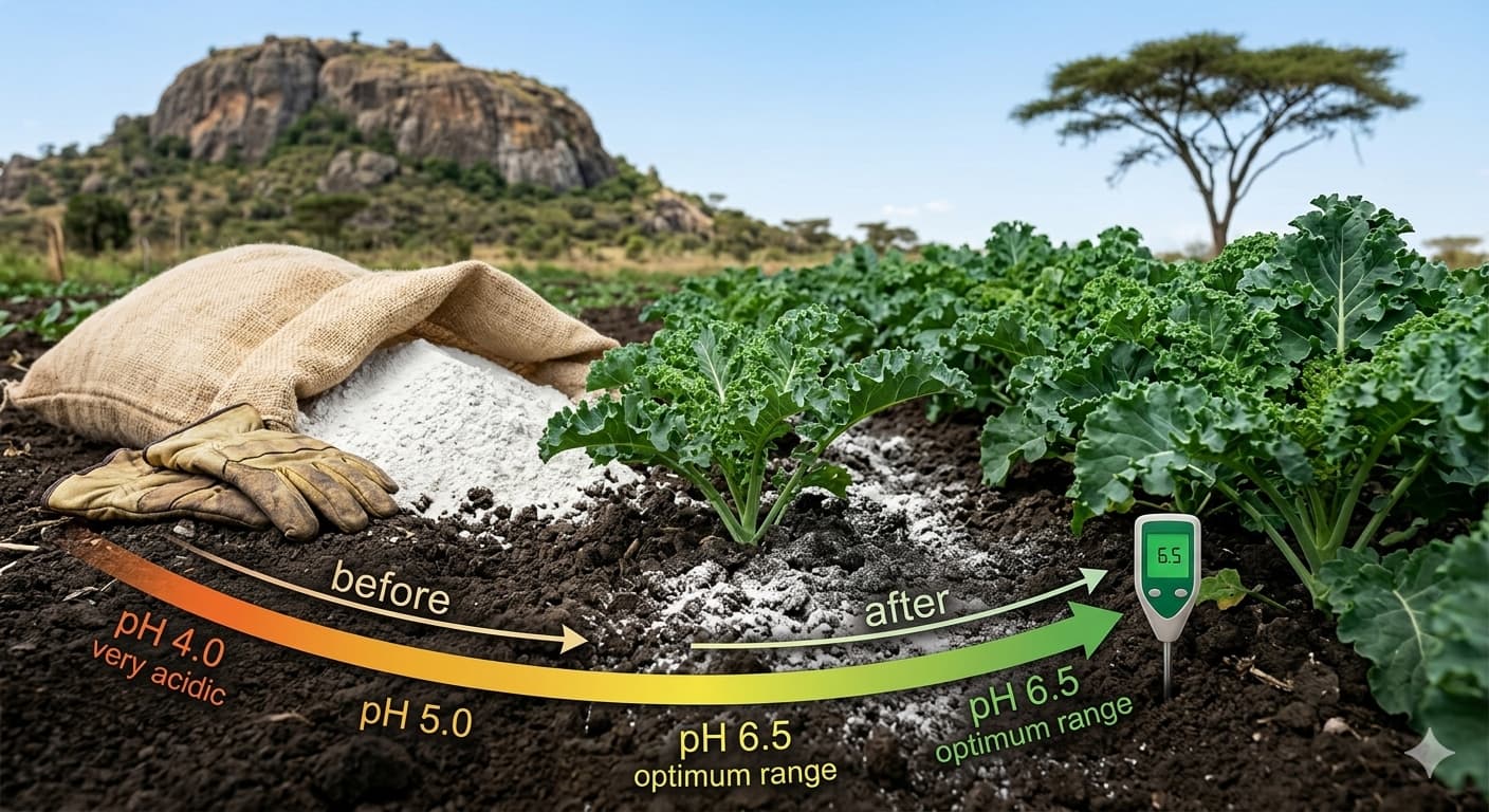 How to manage acidic soil in Kitengela
